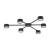 AVIA BLACK Lampa sufitowa 6 4692 TK Lighting Czarny Czarny