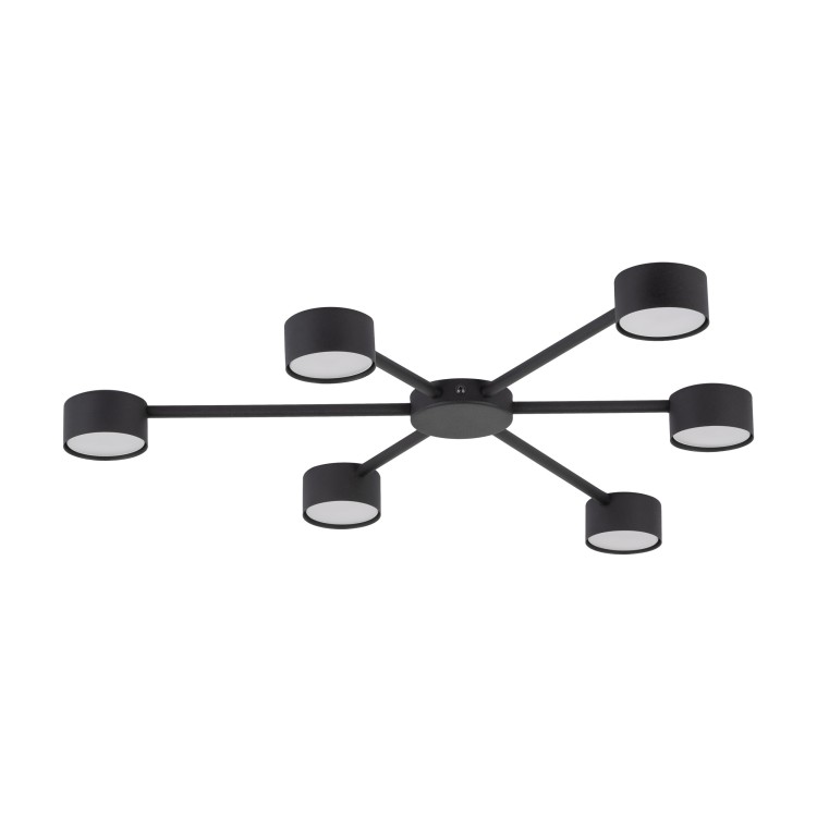 AVIA BLACK Lampa sufitowa 6 4692 TK Lighting Czarny Czarny
