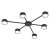 AVIA BLACK Lampa sufitowa 6 4692 TK Lighting Czarny Czarny