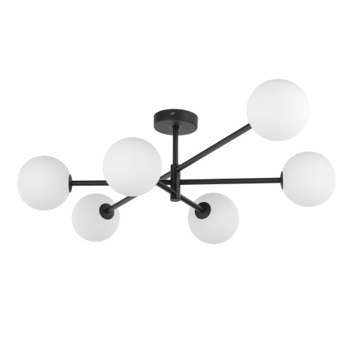 SARIUS BLACK Lampa sufitowa 6 4734 TK Lighting Czarny Biały