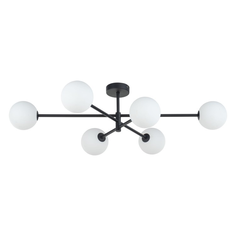 SARIUS BLACK Lampa sufitowa 6 4734 TK Lighting Czarny Biały
