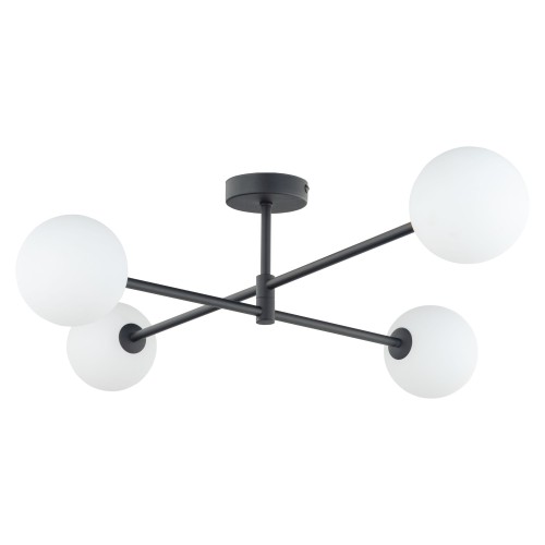 SARIUS BLACK Lampa sufitowa 4 4735 TK Lighting Czarny Biały