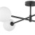 SARIUS BLACK Lampa sufitowa 4 4735 TK Lighting Czarny Biały
