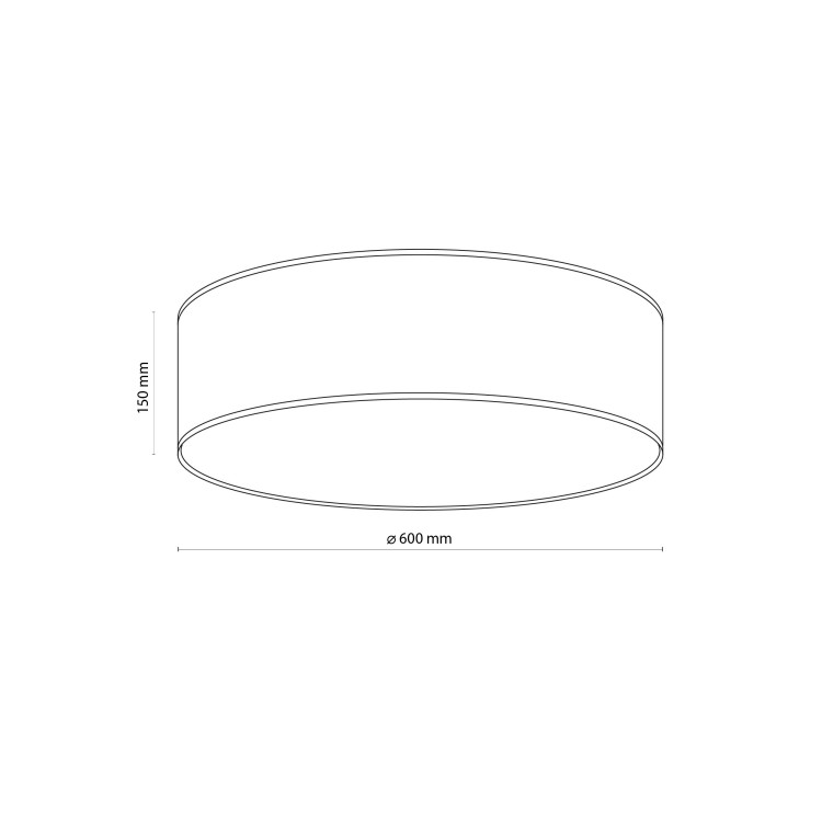 LIBERIA Lampa sufitowa 4 600 4729 TK Lighting Biały Beżowy