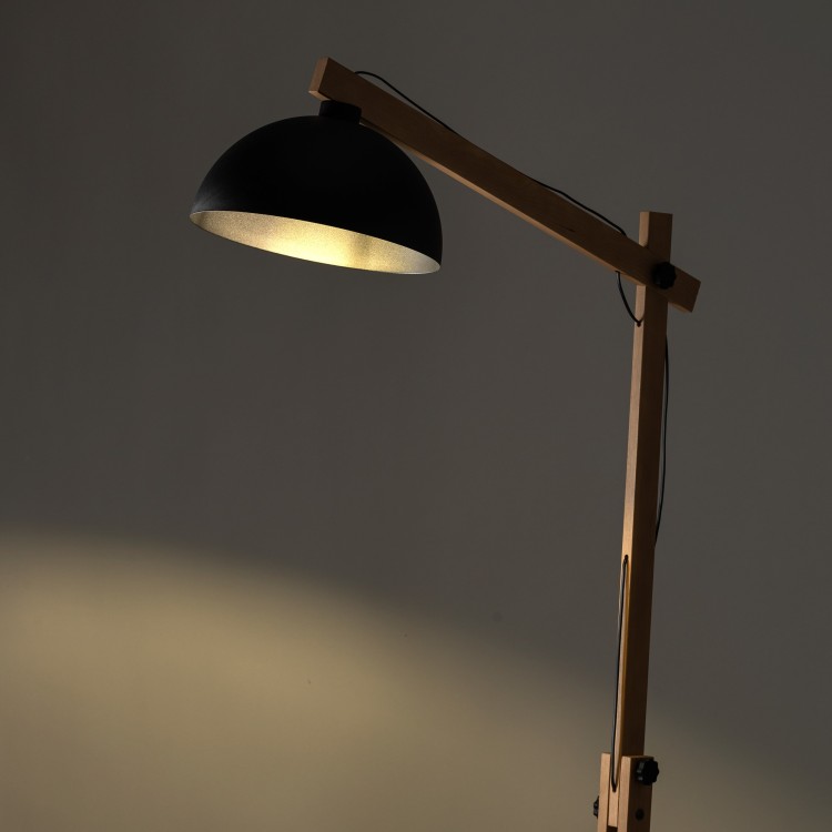 OSLO BLACK Lampa podłogowa 1 5582 TK Lighting Sosna, Czarny Czarny