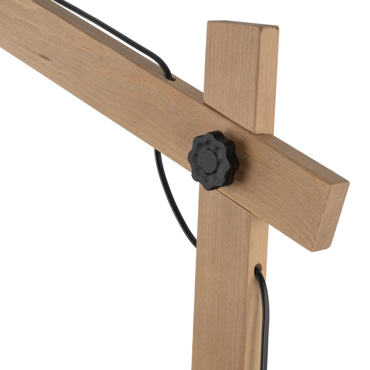 OSLO BLACK Lampa podłogowa 1 5582 TK Lighting Sosna, Czarny Czarny