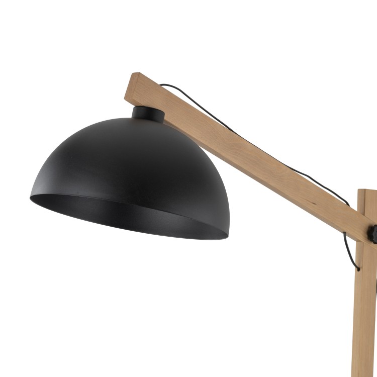 OSLO BLACK Lampa podłogowa 1 5582 TK Lighting Sosna, Czarny Czarny