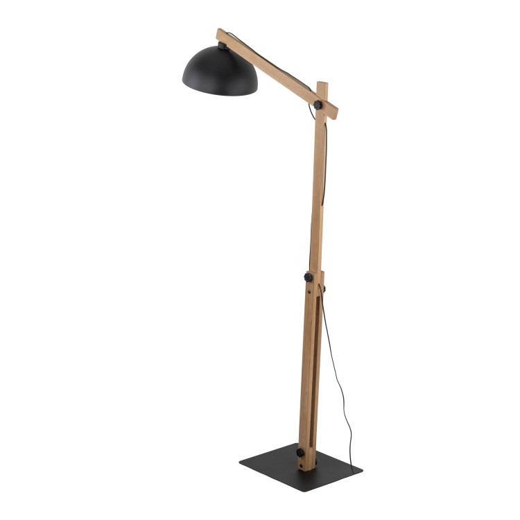 OSLO BLACK Lampa podłogowa 1 5582 TK Lighting Sosna, Czarny Czarny