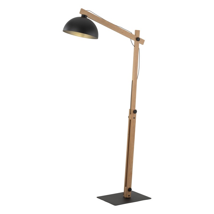 OSLO BLACK Lampa podłogowa 1 5582 TK Lighting Sosna, Czarny Czarny