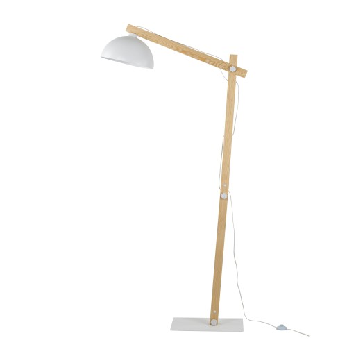 OSLO WHITE Lampa podłogowa 1 5592 TK Lighting Biały, Sosna Biały
