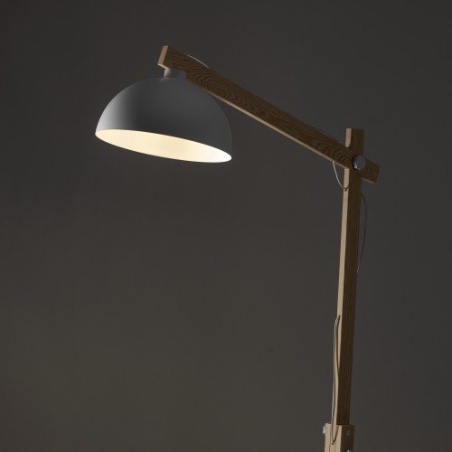 OSLO WHITE Lampa podłogowa 1 5592 TK Lighting Biały, Sosna Biały
