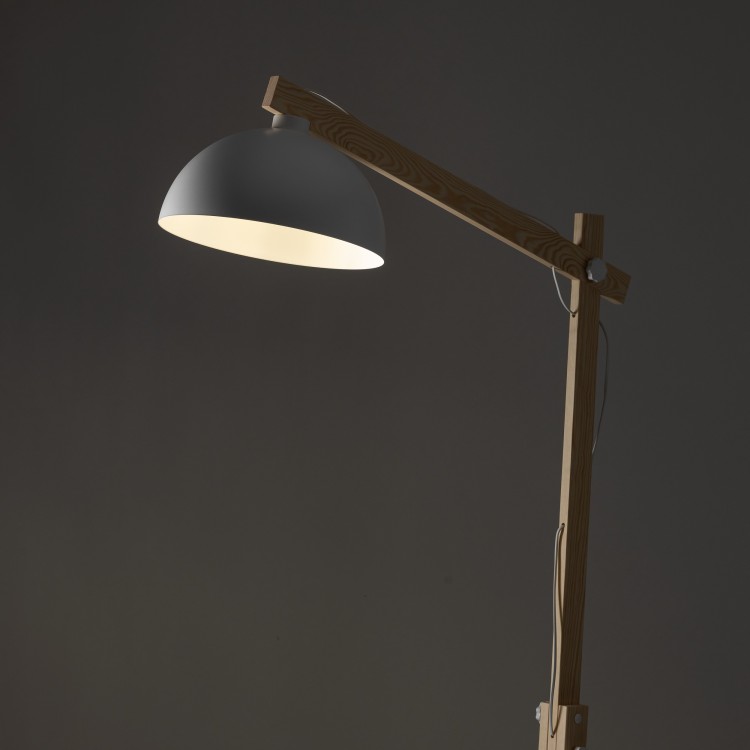 OSLO WHITE Lampa podłogowa 1 5592 TK Lighting Biały, Sosna Biały