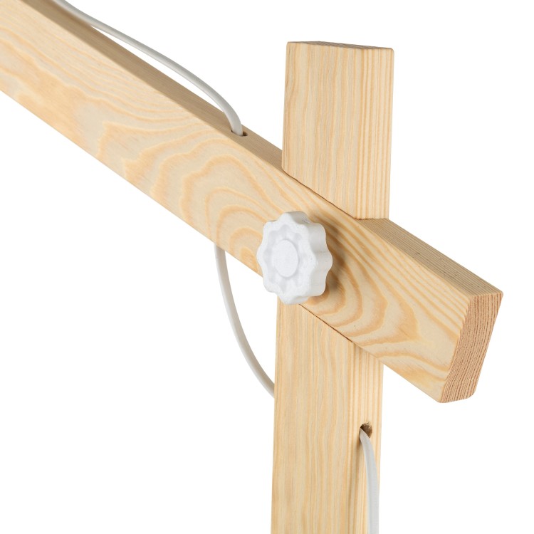 OSLO WHITE Lampa podłogowa 1 5592 TK Lighting Biały, Sosna Biały