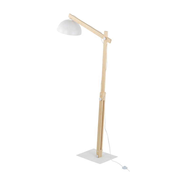 OSLO WHITE Lampa podłogowa 1 5592 TK Lighting Biały, Sosna Biały