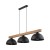 OSLO BLACK Lampa wisząca 3 4710 TK Lighting Sosna, Czarny Czarny
