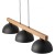 OSLO BLACK Lampa wisząca 3 4710 TK Lighting Sosna, Czarny Czarny