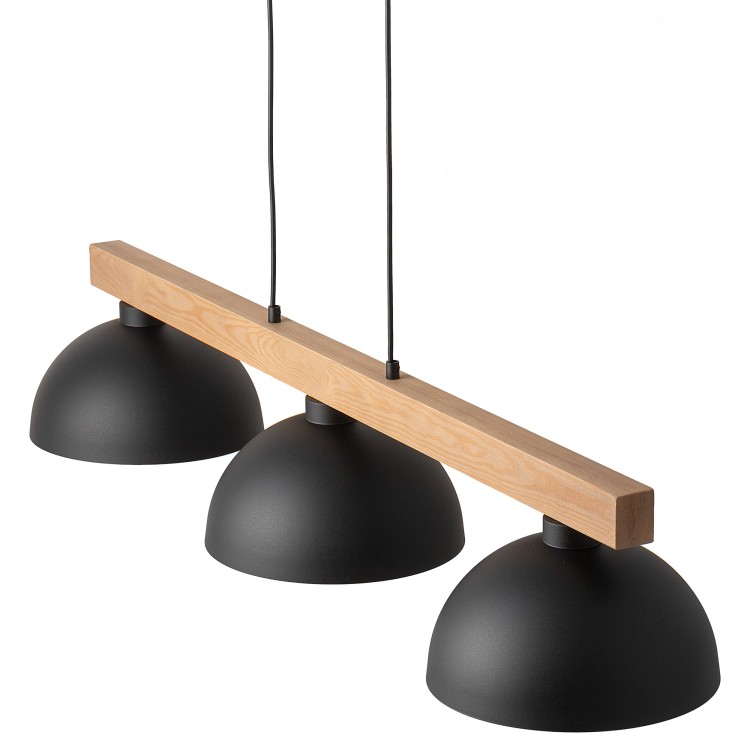 OSLO BLACK Lampa wisząca 3 4710 TK Lighting Sosna, Czarny Czarny