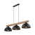 OSLO BLACK Lampa wisząca 3 4710 TK Lighting Sosna, Czarny Czarny