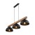 OSLO BLACK Lampa wisząca 3 4710 TK Lighting Sosna, Czarny Czarny