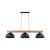 OSLO BLACK Lampa wisząca 3 4710 TK Lighting Sosna, Czarny Czarny