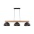OSLO BLACK Lampa wisząca 3 4710 TK Lighting Sosna, Czarny Czarny
