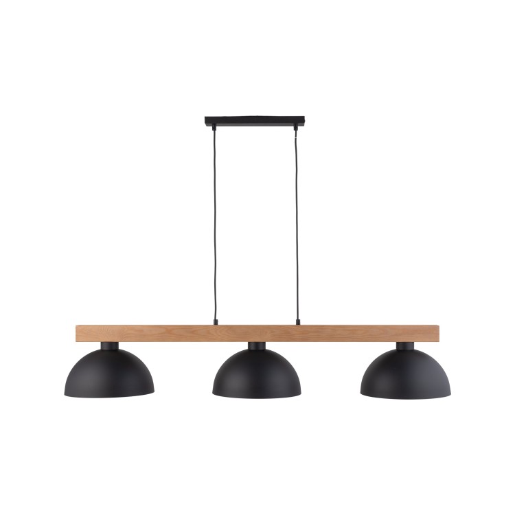 OSLO BLACK Lampa wisząca 3 4710 TK Lighting Sosna, Czarny Czarny
