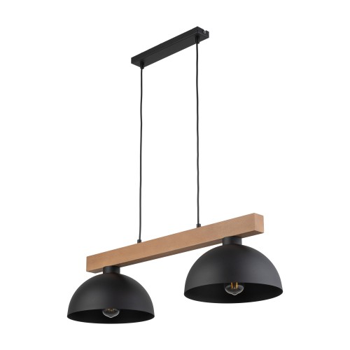 OSLO BLACK Lampa wisząca 2 4711 TK Lighting Sosna, Czarny Czarny