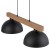 OSLO BLACK Lampa wisząca 2 4711 TK Lighting Sosna, Czarny Czarny