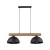 OSLO BLACK Lampa wisząca 2 4711 TK Lighting Sosna, Czarny Czarny