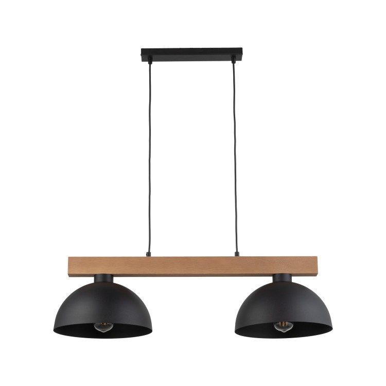 OSLO BLACK Lampa wisząca 2 4711 TK Lighting Sosna, Czarny Czarny