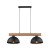 OSLO BLACK Lampa wisząca 2 4711 TK Lighting Sosna, Czarny Czarny