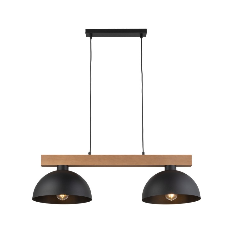 OSLO BLACK Lampa wisząca 2 4711 TK Lighting Sosna, Czarny Czarny