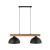 OSLO BLACK Lampa wisząca 2 4711 TK Lighting Sosna, Czarny Czarny