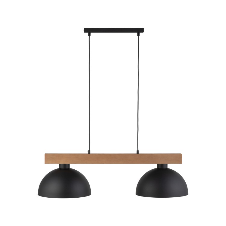 OSLO BLACK Lampa wisząca 2 4711 TK Lighting Sosna, Czarny Czarny