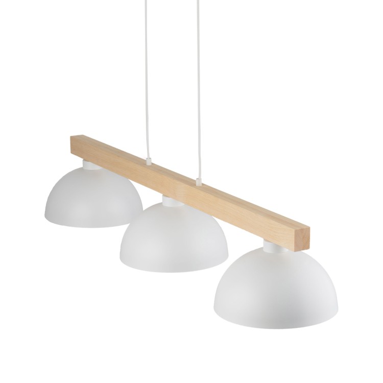 OSLO WHITE Lampa wisząca 3 4712 TK Lighting Biały, Sosna Biały