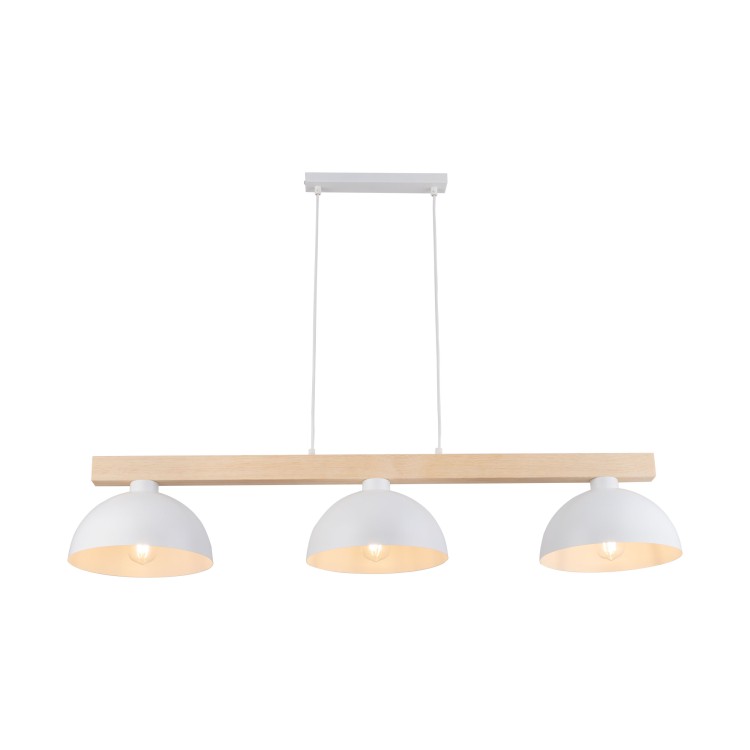 OSLO WHITE Lampa wisząca 3 4712 TK Lighting Biały, Sosna Biały