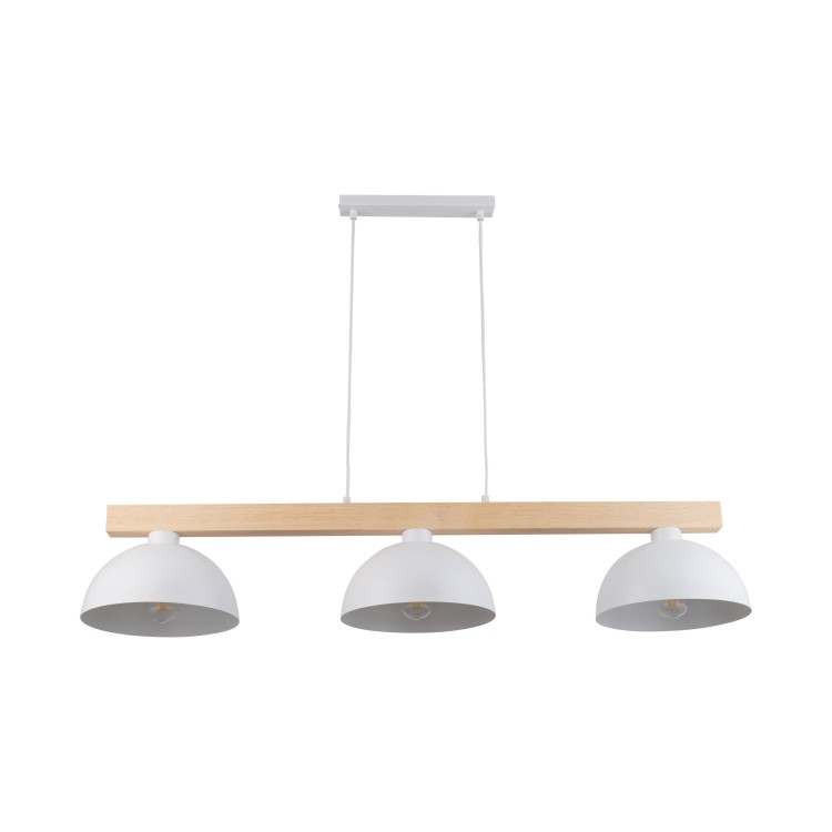 OSLO WHITE Lampa wisząca 3 4712 TK Lighting Biały, Sosna Biały