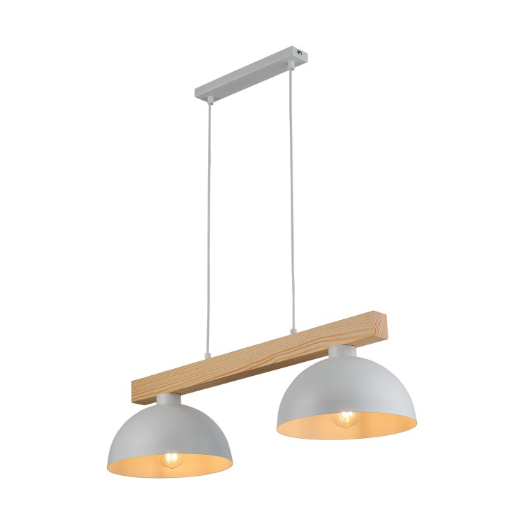 OSLO WHITE Lampa wisząca 2 4713 TK Lighting Biały, Sosna Biały