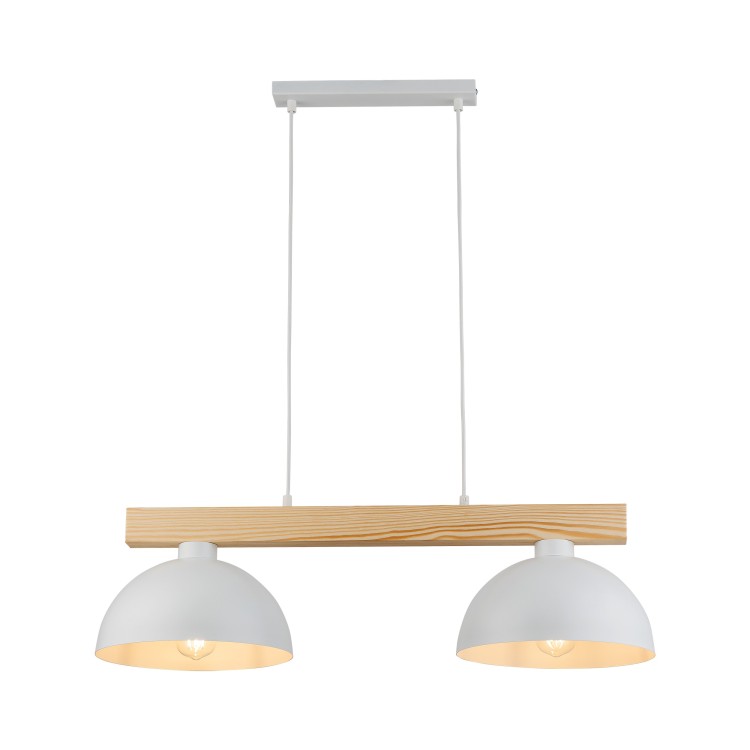 OSLO WHITE Lampa wisząca 2 4713 TK Lighting Biały, Sosna Biały