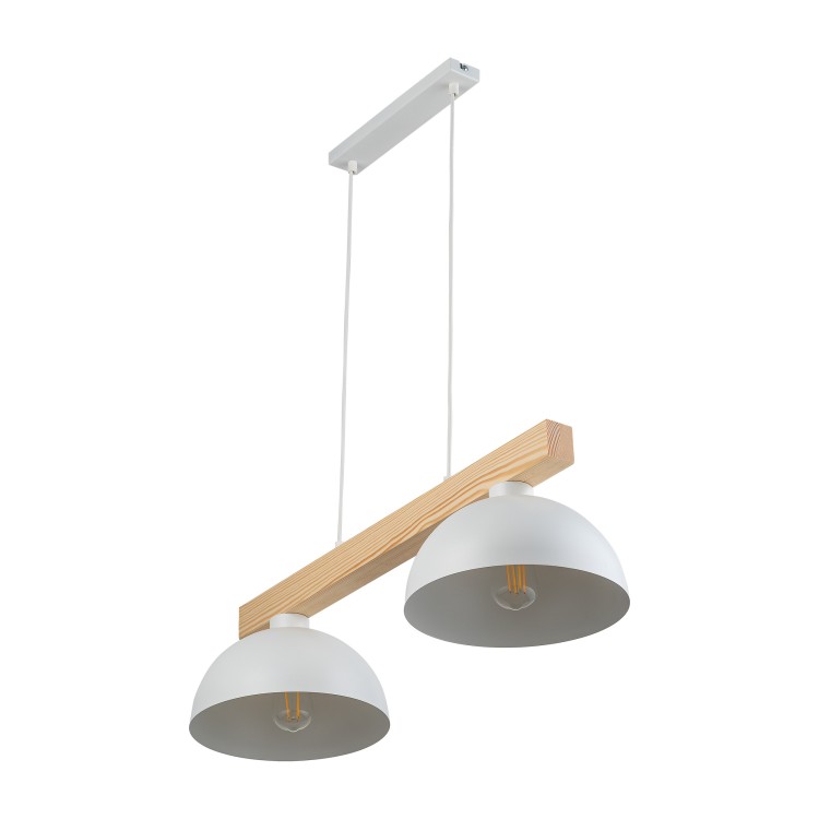 OSLO WHITE Lampa wisząca 2 4713 TK Lighting Biały, Sosna Biały