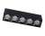 Oprawa liniowa Lampa spot punktowa MIDI LED BLACK 10055 NOWODVORSKI Lighting 20W 3000K Loft nowoczesna sufitowa oświetlenie z soczewkami nie oślepia nie oślepiająca barwa ciepła ciepły biały natynkowa czarna Inspiracje Premium