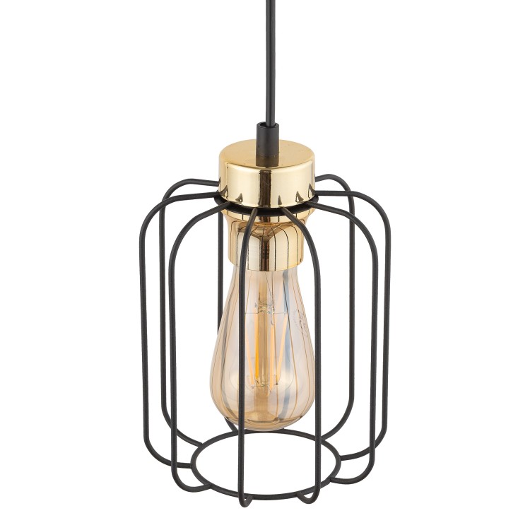 GALAXY NEW Lampa wisząca 1 4714 TK Lighting Złoty, Czarny Czarny