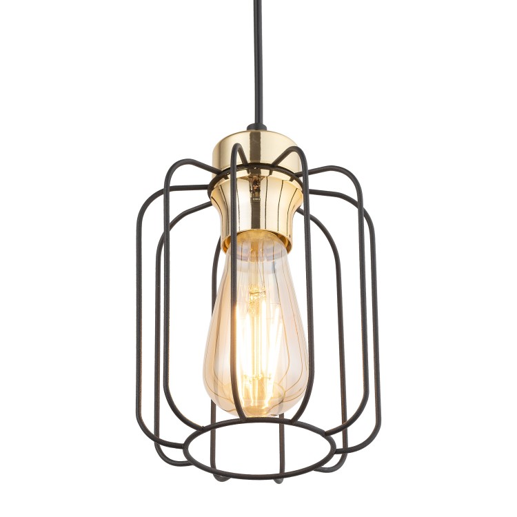 GALAXY NEW Lampa wisząca 1 4714 TK Lighting Złoty, Czarny Czarny