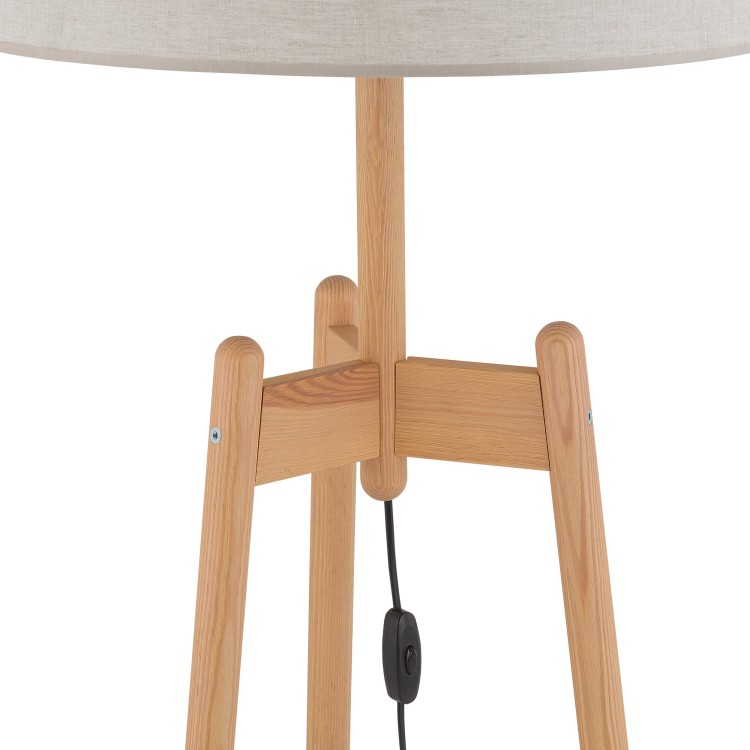 PEREZ LINEN Lampa podłogowa 1 5423 TK Lighting Sosna Len
