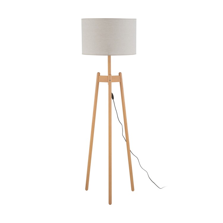 PEREZ LINEN Lampa podłogowa 1 5423 TK Lighting Sosna Len