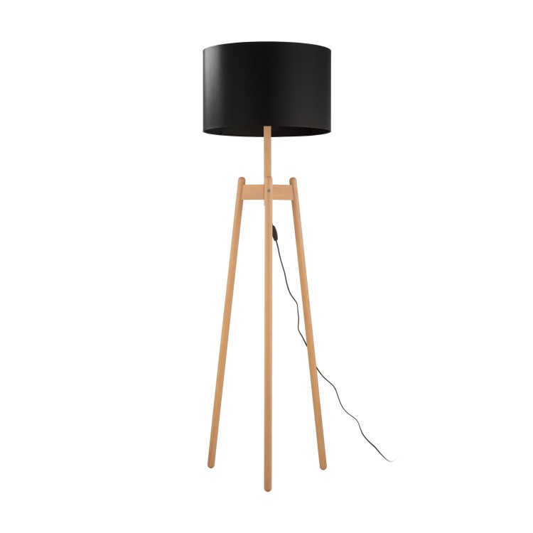 PEREZ BLACK Lampa podłogowa 1 5425 TK Lighting Sosna Czarny