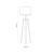 PEREZ BLACK Lampa podłogowa 1 5425 TK Lighting Sosna Czarny