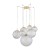 CADIX GOLD Lampa sufitowa 7 4608 TK Lighting Złoty Transparentny