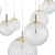 CADIX GOLD Lampa sufitowa 7 4608 TK Lighting Złoty Transparentny