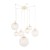 CADIX GOLD Lampa sufitowa 7 4608 TK Lighting Złoty Transparentny